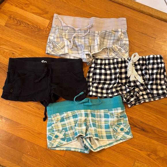 SO and Aero Women/Junior Booty Shorts - Black, Blue, White, Tan - Picture 1 of 6